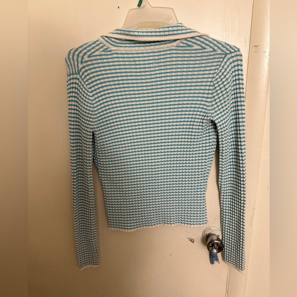 C A Sport Casual Blue And White  Cardigan - Picture 3 of 11